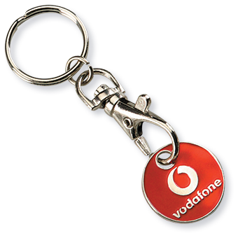 Vodafone Werbegeschenk 8x Schlüsselanhänger Für Einkaufswagen Münze NEU Chip