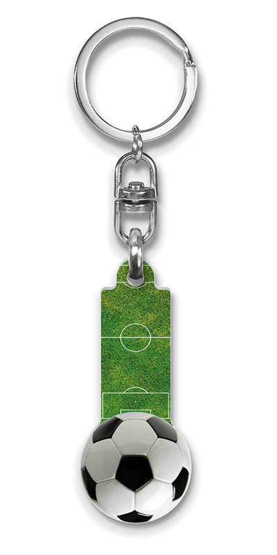 Schlüsselanhänger Fußball, Schlüsselanhänger Sport, Schlüsselanhänger Kunststoff Einkaufs-chip